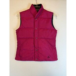 Vintage Gerry Womens Down Vest Full Snap Puffer Quilted Sleeveless Winter